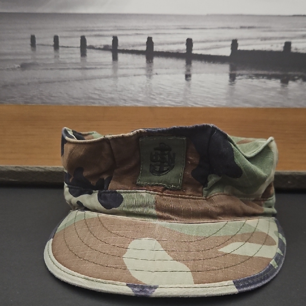 Naval Camouflage Outdoor Cap with Anchor Patch